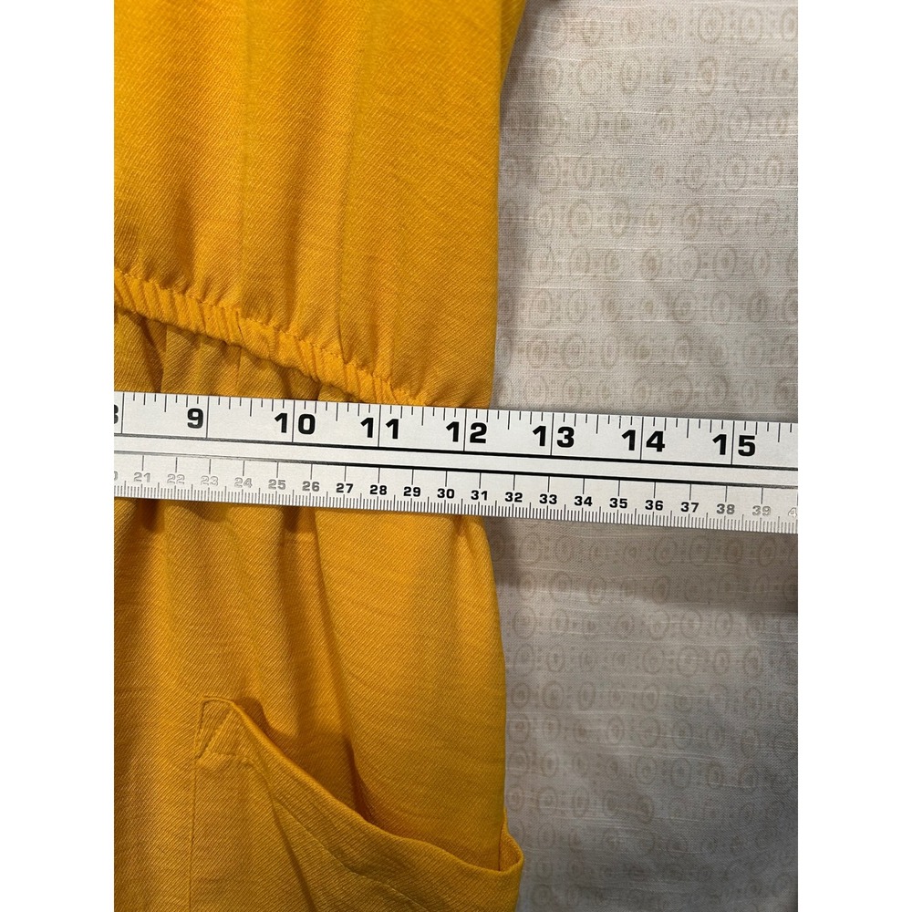 Millenium Mustard Yellow Button Front Midi Shirt … - image 8